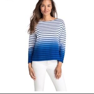 VINEYARD VINES Dip Dye Striped Top XS NWT